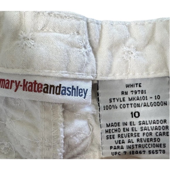 Mary Kate & Ashley Vintage Girls Capri Pants Sz 10 Embellished Retro Y2K‎ - Picture 2 of 9